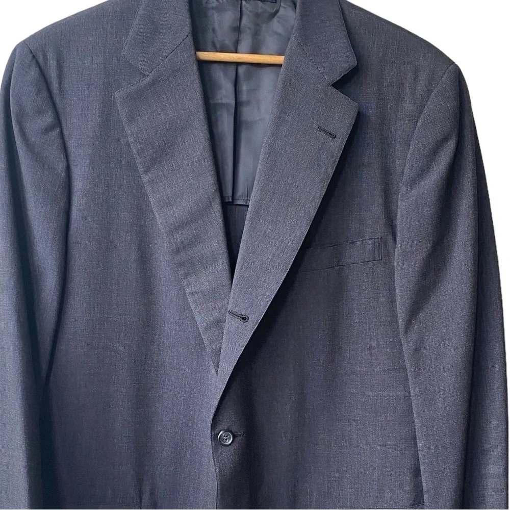 Brooks‎ Brothers 100% Wool Size 44 Navy Blue Sport Coat Suit Jacket